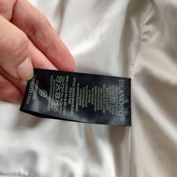 BlankNYC vegan leather white jacket XS - Picture 9 of 9